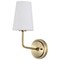 Nuvo Cordello 1-Light Sconce Vintage Brass Etched White Opal Glass 60/7883 - alternate 1